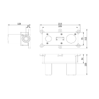 Inbouw Wastafelmengkraan Brauer Copper Edition Coldstart Geborsteld Koper PVD